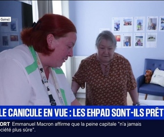 Replay BFM Première - Canicule: les Ehpad sont-ils prêts à affronter de nouveaux de fortes chaleurs ?