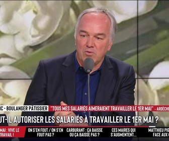 Replay Les Grandes Gueules - Boulangeries, fleuristes… faut-il autoriser les salariés de certains commerces à travailler le 1er mai ?