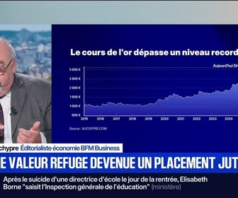 Replay BFM Première - BFM éco : L'or, une valeur refuge devenue un placement juteux - 03/09