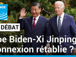 Replay Le Débat - Joe Biden-Xi Jinping : connexion rétablie ? Les tensions entre les Etats-Unis et la Chine demeurent