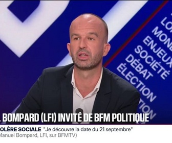 Replay BFM Politique - Meurtre de Charlie Kirk: Manuel Bompard (LFI) accuse l'extrême droite d'inverser les responsabilités après que Marion Maréchal a affirmé que les soldats de Mélenchon propagent la haine et la violence
