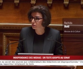 Replay 100% Sénat - Indépendance des médias : un texte adopté au Sénat