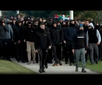 Replay Affrontements entre police et manifestants lors d'un rassemblement d'extrême droite à Pampelune