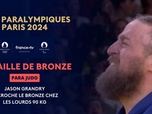 Replay Les Jeux Paralympiques de Paris 2024 - Para Judo +90kg (H) : Jason Grandry prend la médaille de bronze en 30 secondes