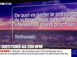 Replay De quoi va parler le président de la République lors de son intervention mardi prochain? Vos questions au 20H BFM