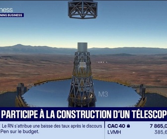 Replay Good Morning Business - Un télescope géant européen est en partie construit en France