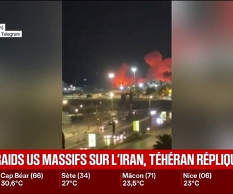 Replay BFM Première - Guerre au Moyen-Orient: les États-Unis frappent massivement l'Iran, Téhéran riposte en visant 85 installations de bases américaines
