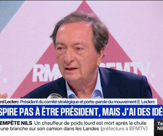 Replay Face à Face - Michel-Édouard Leclerc: Si j'étais décideur, j'augmenterais le pouvoir d'achat des Français par l'augmentation des salaires, déchargés de ces cotisations qui bloquent les salaires dans le bas