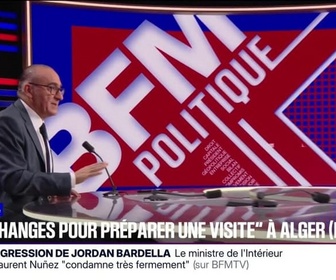 Replay BFM Politique - Relations avec l'Algérie: Je ne suis pas un faible, et sur ce sujet j'ai un peu plus d'expérience que lui, répond Laurent Nuñez à Bruno Retailleau