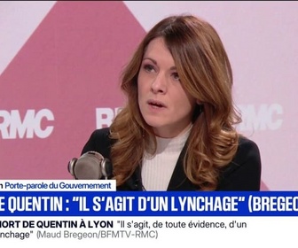 Replay Face à Face - Mort de Quentin: Il s'agit de toute évidence d'un lynchage, affirme Maud Bregeon, porte-parole du gouvernement