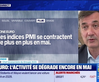 Replay BFM Bourse - L'éco du monde : Zone euro : les indices PMI se dégradent encore en mai - 21/05