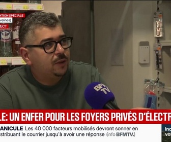 Replay BFM Première - On est tous solidaires: la moitié des habitants de Triel-sur-Seine (Yvelines) privés d'électricité depuis deux jours à cause de la canicule