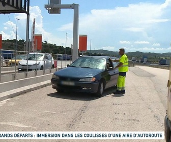 Replay Un jour, un doc week-end - Grands départs : immersion dans les coulisses d'une aire d'autoroute (1/2)