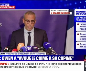 Replay BFM Story - Meurtre de Louise: le principal suspect a dit regretter les faits