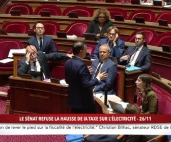 Replay 100% Sénat - Le Sénat refuse la hausse de la taxe sur l'électricité