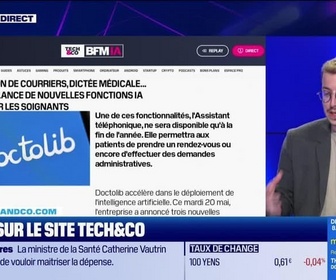 Replay Tech & Co, la quotidienne - À lire sur le site Tech&Co : Génération de courriers, dictée médicale… Doctolib lance de nouvelles fonctions IA pour aider les soignants, par Sylvain Trinel - 20/05