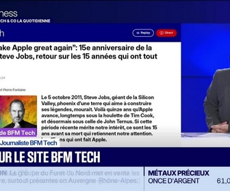 Replay Tech & Co, la quotidienne - À lire sur le site Tech&Co : Really make Apple great again, 15e anniversaire de la mort de Steve Jobs, retour sur les 15 années qui ont tout changé, par Sylvain Trinel - 05/10
