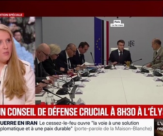 Replay BFM Première - Cessez-le-feu en Iran: Emmanuel Macron convoque un Conseil de défense mercredi matin