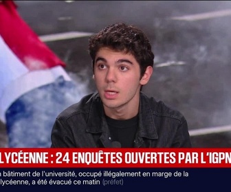 Replay BFM Grand Soir - Colère lycéenne : 24 enquêtes ouvertes par l'IGPN - 10/10