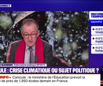 Replay 20H BFM - LE CHOIX DE CHRISTOPHE - La canicule: crise climatique ou sujet politique ?