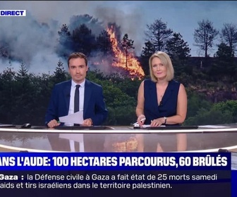Replay News Box - Feux dans l'Aude : 100 hectares parcourus, 60 brûlés - 26/07
