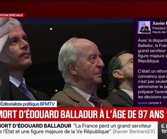 Replay BFM Grand Soir - Mort d'Édouard Balladur à l'âge de 97 ans - 31/08