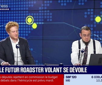 Replay BFM Bourse - Tech Stocks : Tesla, premières images de sa voiture volante - 16/10