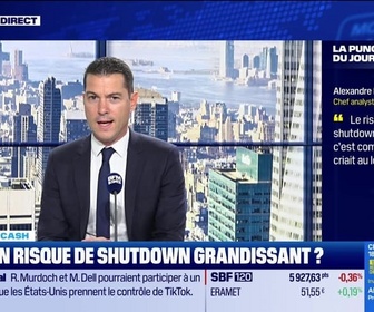 Replay BFM Bourse - La bourse cash : Le risque de shutdown, c'est comme l'enfant qui criait au loup - 22/09