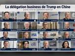 Replay Info éco - Donald Trump débarque en Chine avec une armada de patrons