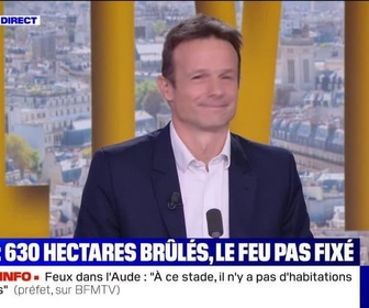 Replay Le live bfm - Aude : 630 hectares brûlés, le feu pas fixé - 27/07