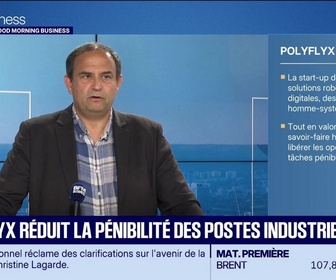 Replay Good Morning Business - Le Pitch : PolyFlyx réduit la pénibilité des postes industriels - 16/09