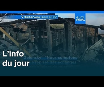 Replay L'info du jour | 16 novembre 2025 - Soir