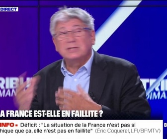 Replay BFM Politique - La question des déficits ne peut pas être le seul critère qui nous permet de juger de la santé d'un pays, Éric Coquerel - 15/09