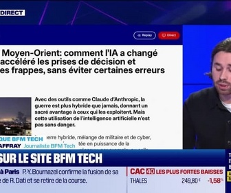 Replay Tech & Co, la quotidienne - À lire sur le site Tech&Co : Conflit au Moyen-Orient, comment l'IA a changé la guerre, accéléré la prise de décision et optimisé les frappes, sans éviter certaines erreurs, par Raphaël Raffray - 16/03