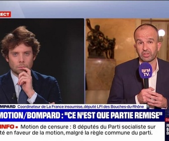 Replay Tout le monde veut savoir - Motion de censure rejetée: Ce n'est que partie remise, assure Manuel Bompard, député insoumis