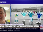 Replay 20H BFM - Pour battre le record du plus grand rassemblement de Schtroumpfs , le maire de Landerneau signe un arrêté pour interdire la vente de boissons dans les bars