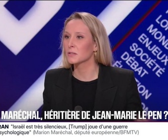Replay BFM Politique - Hausse des titres de séjour en France: C'est une submersion totale, déclare Marion Maréchal, députée européenne