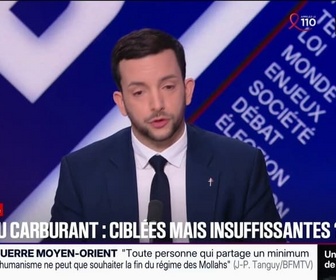 Replay BFM Politique - Jean-Philippe Tanguy (RN) juge les aides pour le carburant pas à la hauteur