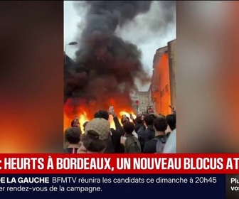 Replay BFM Première - Lycées: des heurts à Bordeaux ce mercredi, un nouveau blocus prévu ce jeudi