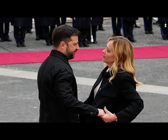 Replay En visite à Rome, Volodymyr Zelensky déclare avoir confiance en Giorgia Meloni