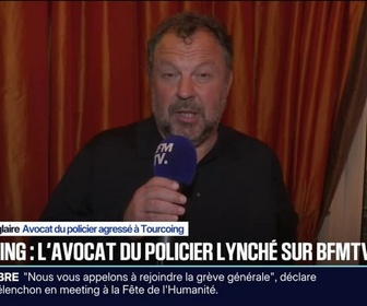 Replay 20H BFM - Policier agressé à Tourcoing: Sa famille se demande si on peut rester policier en France en 2025, c'est une vraie question, observe l'avocat du policier, Emmanuel Riglaire
