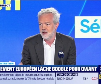 Replay Good Morning Business - Le Grand entretien : Le parlement européen lâche Google pour Qwant - 04/06