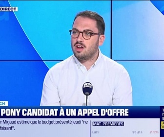 Replay French Tech : Paris, Pony candidat à un appel d'offres - 09/10