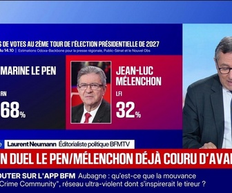 Replay BFM Première - 2027 : un duel Le Pen/Mélenchon déjà couru d'avance ? - L'édito politique - 15/10