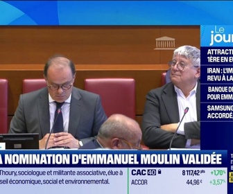 Replay Good Morning Business - Banque de France : la nomination d'Emmanuel Moulin validée