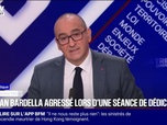 Replay BFM Politique - Jordan Bardella visé par un œuf: le ministre de l'Intérieur Laurent Nuñez condamne très fermement cette agression