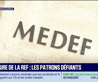 Replay Good Morning Business - Le Medef appelle au courage