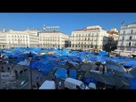 Replay Madrid : après deux semaines de campement, les militants du logement tiennent bon