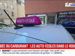 Replay BFM Première - Nous sommes obligés de faire supporter cette problématique de carburant à nos élèves à la conduite: les auto-écoles directement impactées par la flambée des prix du carburant