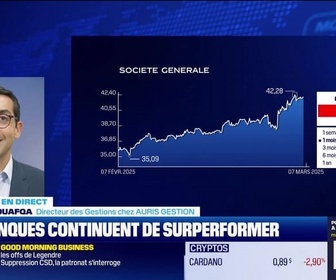 Replay BFM Bourse - Et pendant ce temps, les banques montent encore... - 07/03